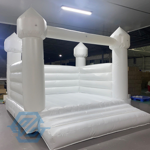 Inflatable Bouncy Castle White Wedding Bounce House for Party