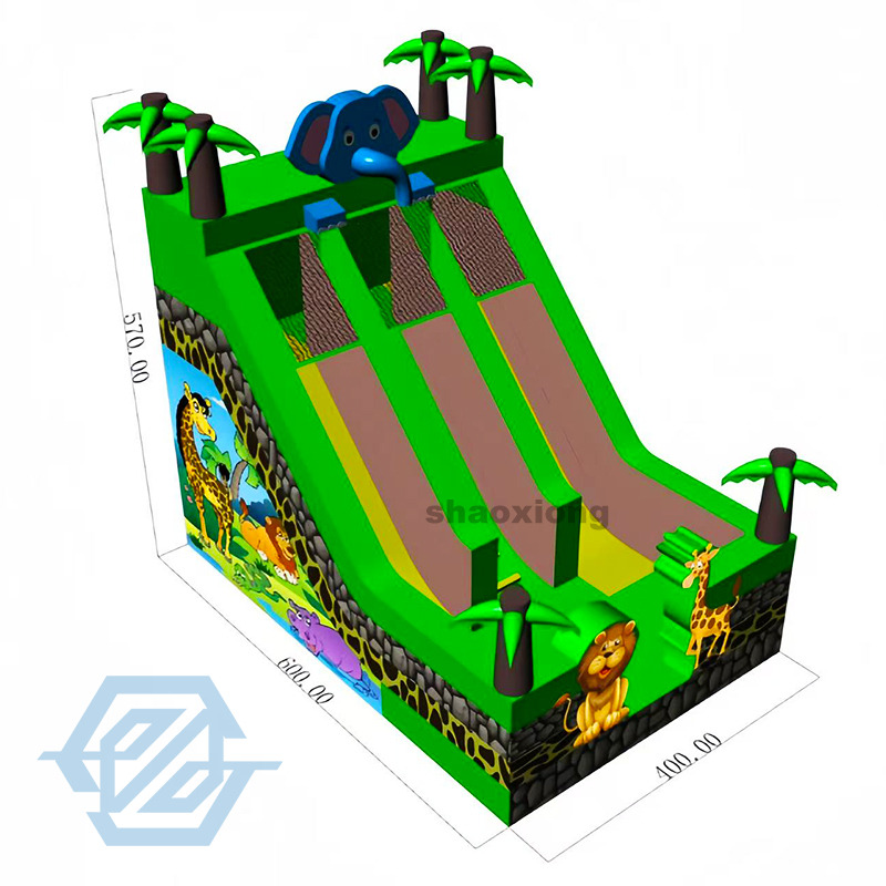 Outdoor Animal Theme Elephant Inflatable Slide for Sale
