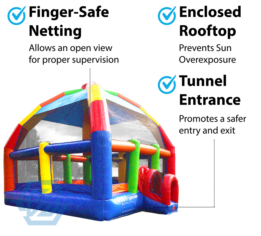 Commercial Inflatable Bounce House Block Castle for Rent