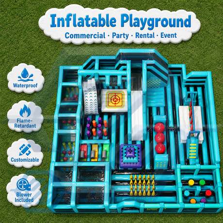 Commercial Giant Inflatable Theme Park Playground