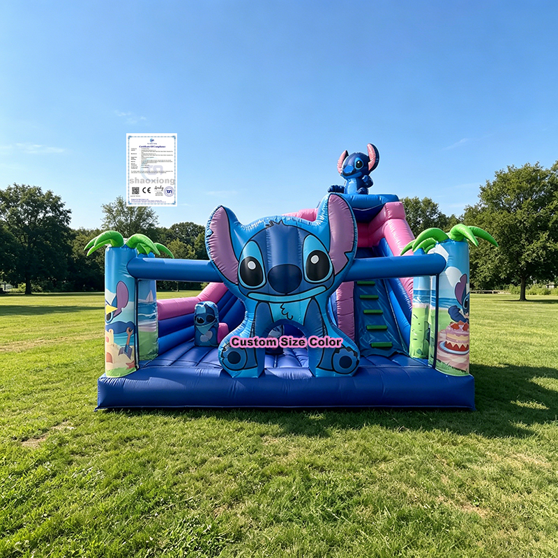 Custom Cartoon Bounce Houses with Slides: Design Ideas