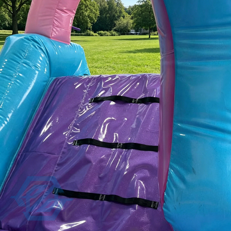 Inflatable K-PoP Demon Hunters Bounce House with Wet Dry Slide and Pool Combo