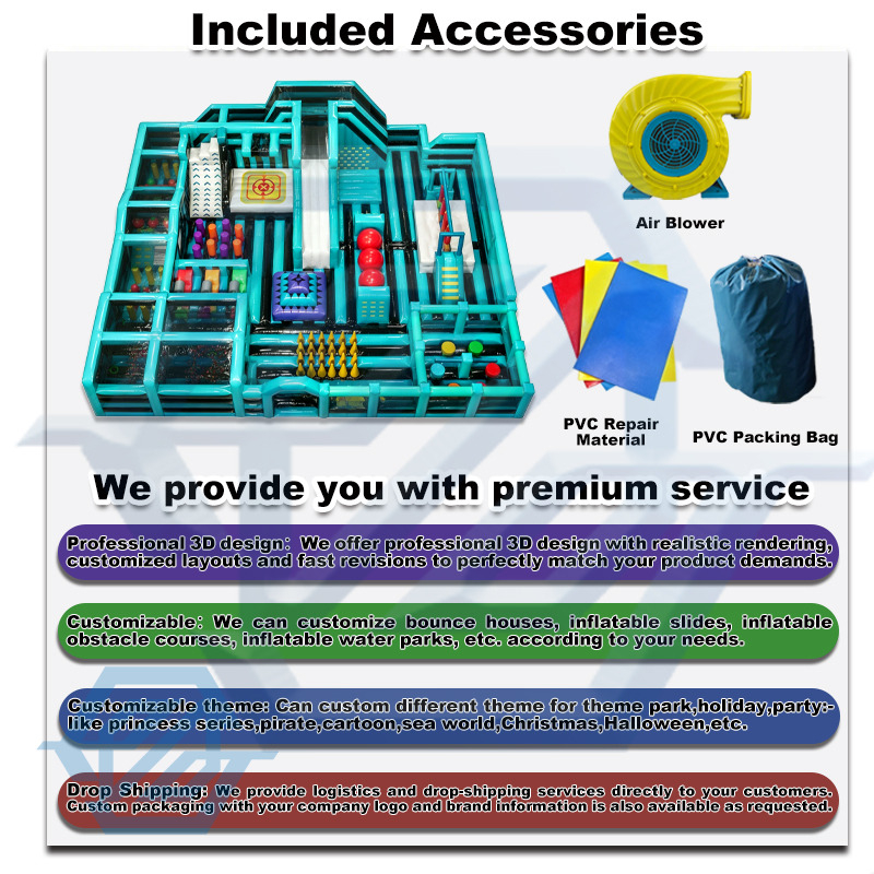 Commercial Giant Inflatable Theme Park Playground