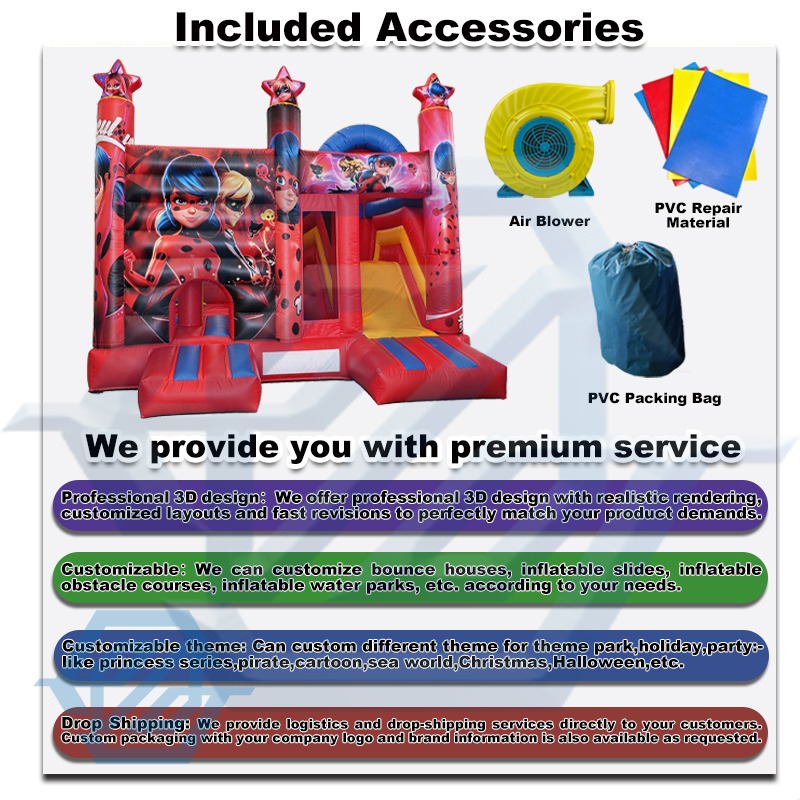 Inflatable Bouncer Outdoor Kids Toddlers Jumping Bouncy Castle Slide Combo