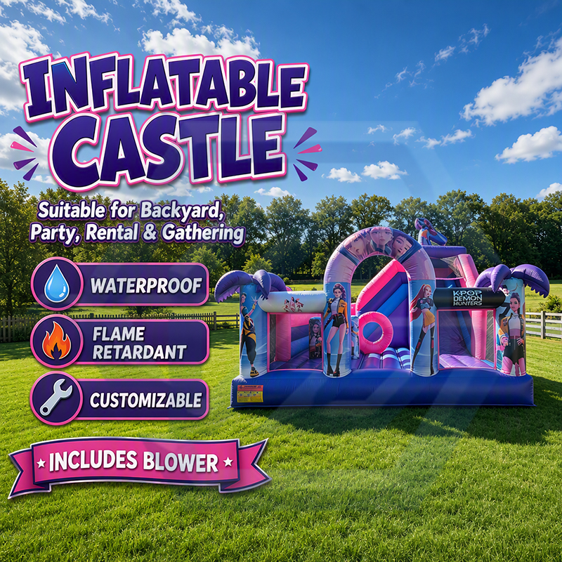 K-Pop Demon Hunters Bounce House with Slide