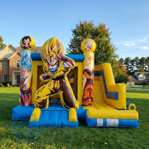 Inflatable Dragon Ball Z Demon Bounce House Slide Combo with Blower