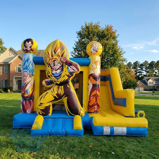 Inflatable Dragon Ball Z Demon Bounce House Slide Combo with Blower