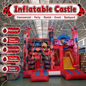 Inflatable Bouncer Outdoor Kids Toddlers Jumping Bouncy Castle Slide Combo