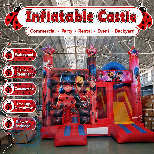 Videur gonflable en plein air pour enfants, ch&acirc;teau gonflable, toboggan, Combo