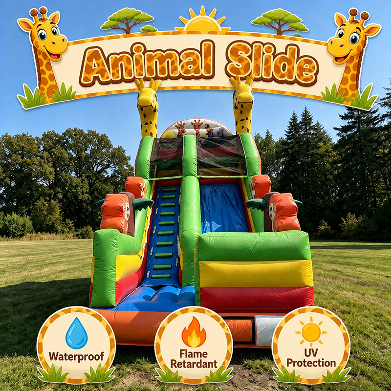 Popular Jungle Animal Designs for Inflatable slide