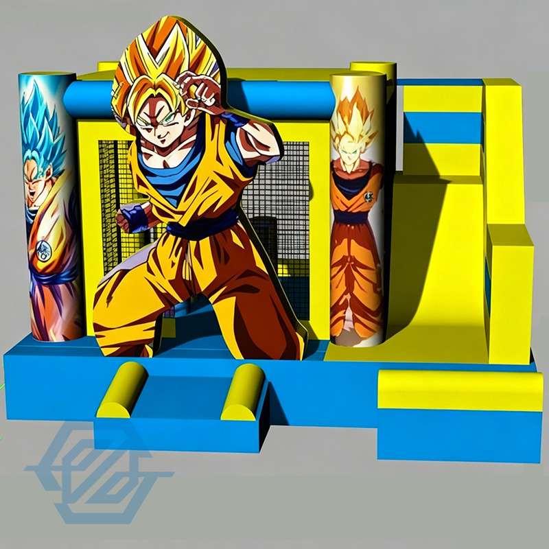 Inflatable Dragon Ball Z Demon Bounce House Slide Combo with Blower