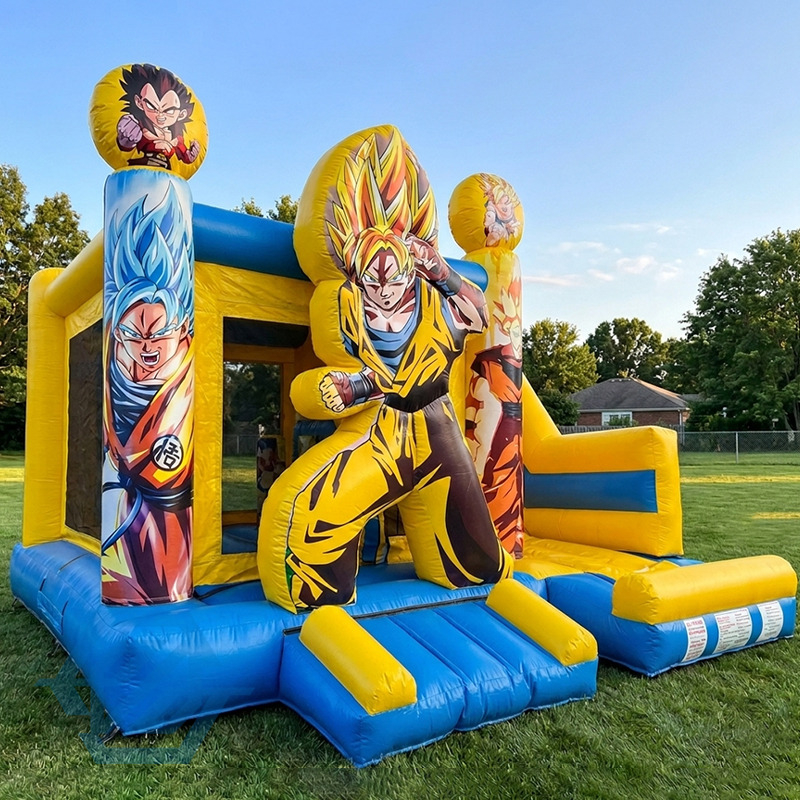 Inflatable Dragon Ball Z Demon Bounce House Slide Combo with Blower